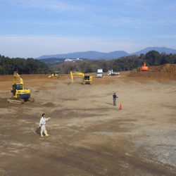 メガソーラーエネルギーの開発現場